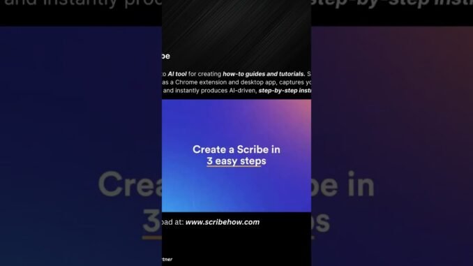 Use Scribe AI to Create Step-by-Step Guides in Seconds!