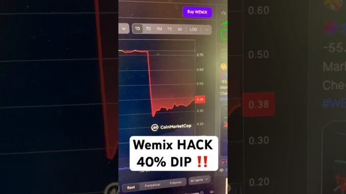 ‼️ WEMIX HACK AND KOREAN REGULATORY ISSUES #cryptonews #wemix #hack #crypto #xrp #news #breakingnews