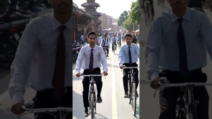 What if, cycle for school or work #ai #shorts #video #cycle #news