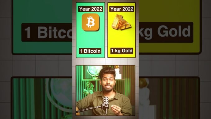 Who made money faster Bitcoin Or Gold ? #bitcoin #gold #money #crypto #investment