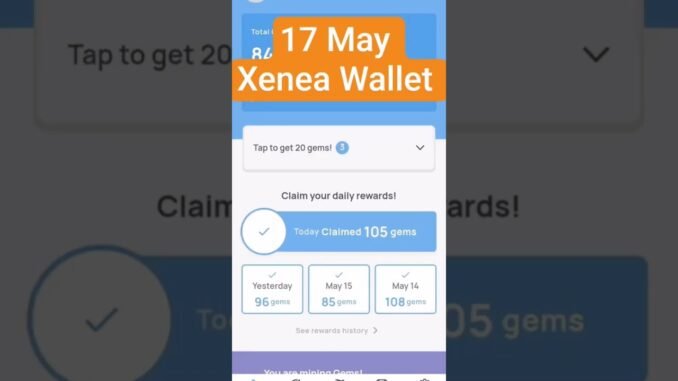 XENEA WALLET QUIZ 17TH MAY ANSWER 🚀, #WEB3 #AIRDROPS #ANSWER #TODAY #TGE #FREEFIRE