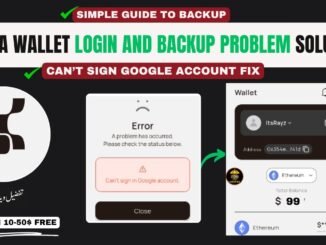 Xenea Wallet Backup Problem Solution | Web3 Wallet Create & Can't Sign in Google Account Problem Fix