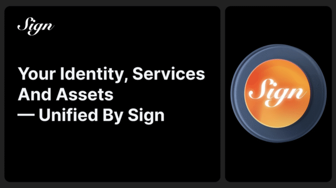 Your Identity, Services, and Assets — Unified by Sign