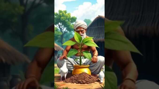 किसान और कबूतर एक आम का पेड़ लगते हैं 🕊️👳. #bollywood #movie #ai #video #news .......…..............