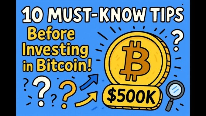 10 Must knows for bitcoin beginners!!