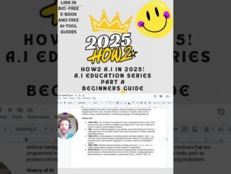 2025HOW2...A.I..EDUCATIONAL BEGINNERS GUIDE TO UNDERSTAND A.I...PART BUILDING BLOCKS OF A.I