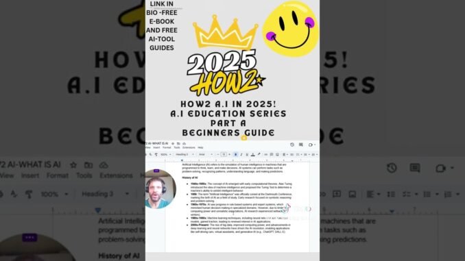 2025HOW2...A.I..EDUCATIONAL BEGINNERS GUIDE TO UNDERSTAND A.I...PART BUILDING BLOCKS OF A.I
