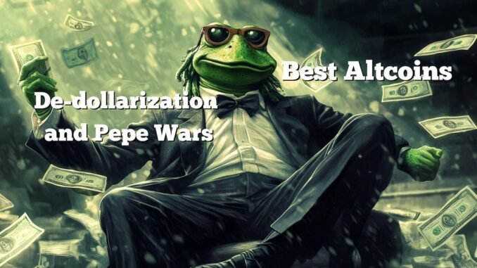 De-Dollarization and Pepe Wars: 3 Best Altcoins Surging as the World Ditches USD