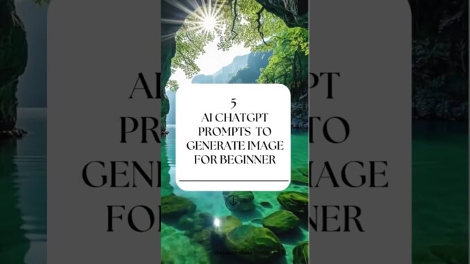 5 Easy AI Image Prompts for Beginners | Stunning Results with Midjourney, DALL·E & More #aiprompt