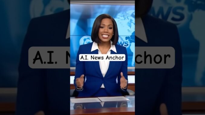 A.I. News Anchor #shorts #ai #viral #fyp
