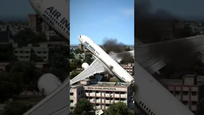 Air india flight ✈️ crash #animation #viral #ai #shorts #news