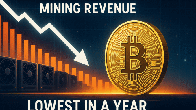 Bitcoin Miners See Worst Yearly Payout: Income Drops To $34M Bitcoin