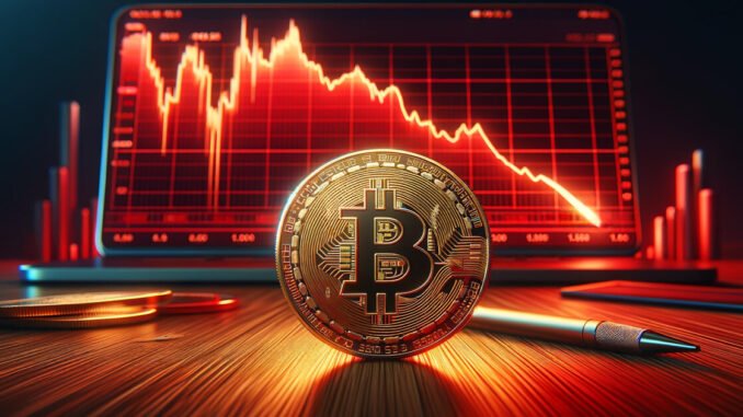 Bitcoin falls to monthly lows triggering $464 million in liquidations amid global market jitters