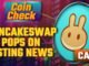 CAKE: PancakeSwap Pops on Listing News | Coin Check | 3.0 TV