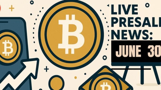 Crypto Presales Live News Today: Latest Opportunities & Updates (June 30)