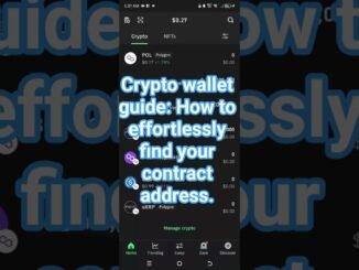 Crypto wallet guide: How to effortlessly find your contract address. #tutorialyoutube #seo