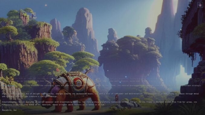 DND HARDCORE: Gen AI Guides the Adventures of Volt, Sasha Bear, Grok, and Velvet GLASS PANE