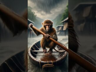 Dadi or unka bandar 🌨️🌪️ #ai #aistory #shots