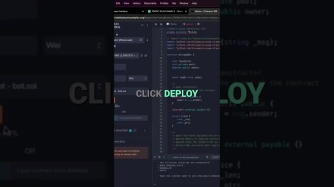 Deploy Uniswap Bot: From Zero to Smart Contract in Minutes!