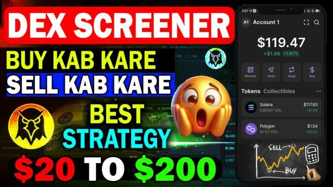 Dex Screener New Strategy - How to Trade on Dexscreener - How to Use Dexscreener Memecoins Trading