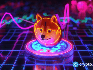 Dogecoin price nears breaking point as price action tightens within a bearish pattern