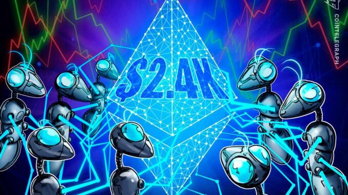ETH ETF Inflows, Layer-2 Growth Bolster $2.4K Level