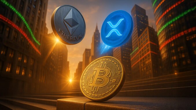 Ethereum and XRP steals spotlight in daily gains after Bitcoin reclaimed $106k