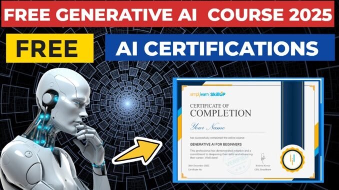 Free courses online with certificate 2025 | Generative AI for Beginners | Free Courses 2025