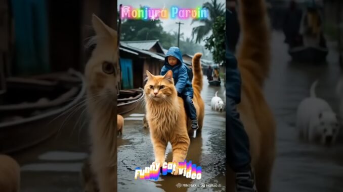 Funny cat video #cat #cartoon #superhero #funny #cute #meow #ai #vairalshort #trending #pets #news