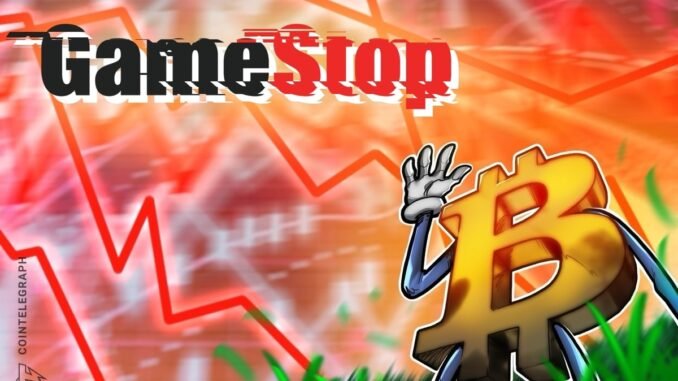 GameStop Shares down 20% on $500M upsizing, signaling Bitcoin Investments