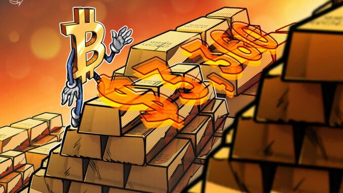 Gold climbing to new record highs bodes well for the price of Bitcoin