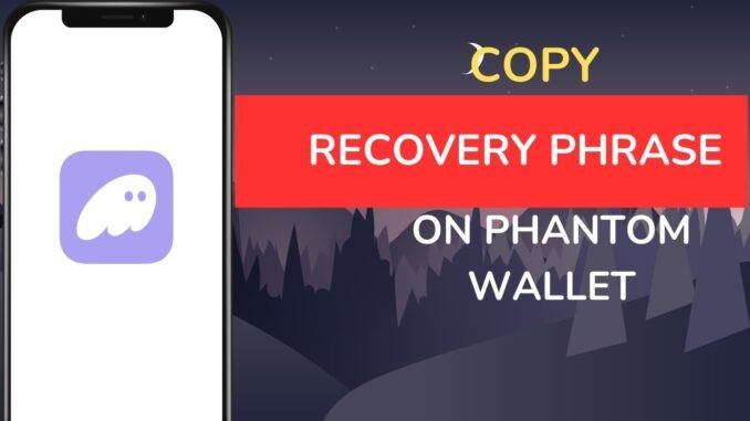 How to Copy Recovery Phrase on Phantom Wallet