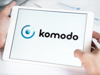 Komodo Logo on a white tablet