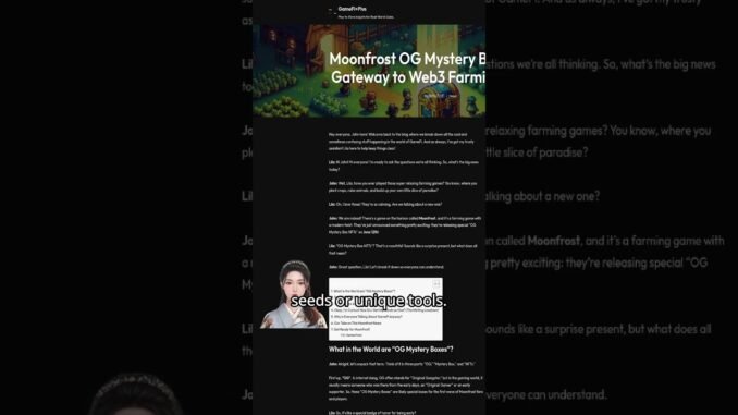 Moonfrost OG Mystery Boxes: Your Gateway to Web3 Farming Riches!