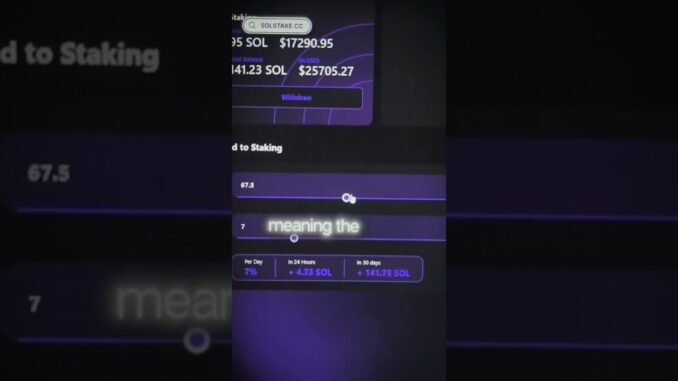 My wallet is always ringing 💳 #web3 #staking #solana #moneyflow