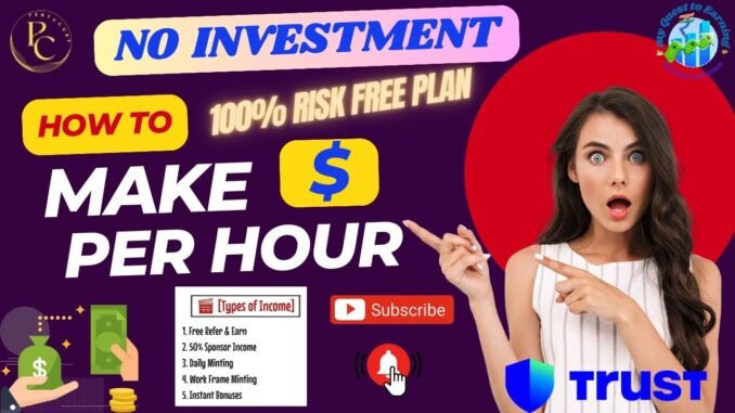 No Investment | 100% Risk Free Plan | Web3 Wallet Income | Smart Mining | Withdraw anytime #crypto