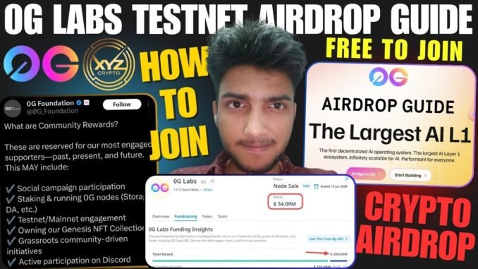 OG Labs Airdrop Guide | 0G Labs Testnet Airdrop | Node | Crypto Airdrop | XYZ Crypto