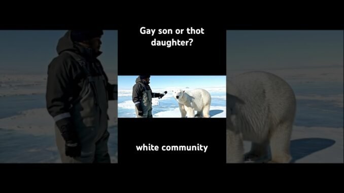 Polar bears wildin #fypシ゚viral #funny #ai #fyp #polarbear #news