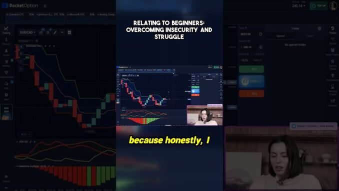 Relating to beginners  overcoming insecurity and struggle #pocketoptionlive #tradingview #crypto