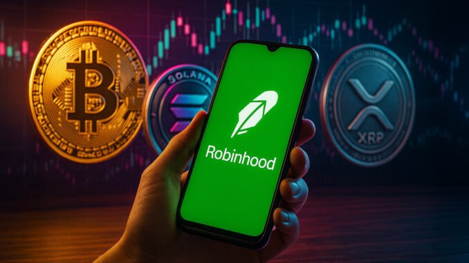 Robinhood expands crypto offerings with micro futures for XRP, Solana, and Bitcoin