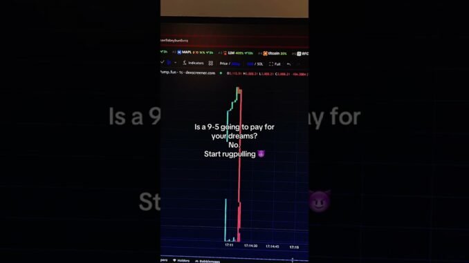 Rug pulling is the best |Copy Me | ASMR💰 #rugpull #memecoins #solana #dexscreener #pumpfun