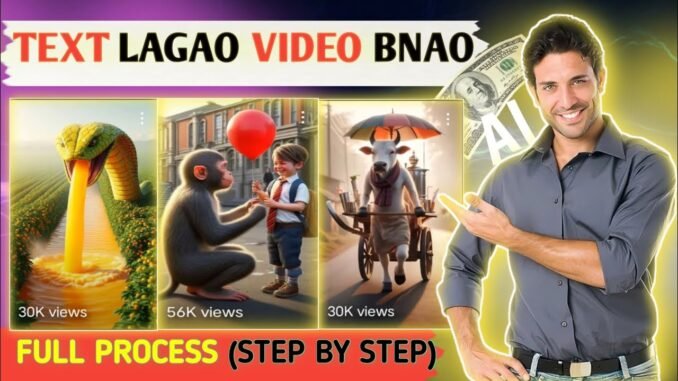 "Sirf Text Se Video Banao — AI Tools Jo Har Beginner Ko Aana Chahiye!"