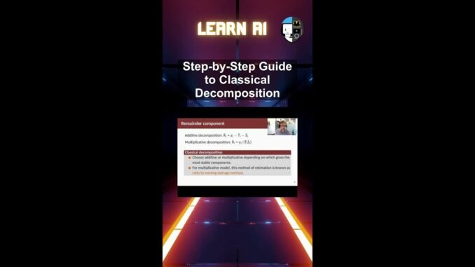 Step-by-Step Guide to Classical Decomposition #ai #artificialintelligence #machinelearning #aiagent