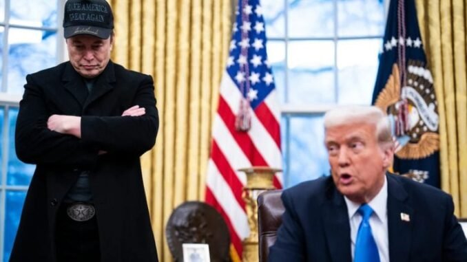 Tesla shares tumble as Trump-Musk bromance collapses days after farewell
