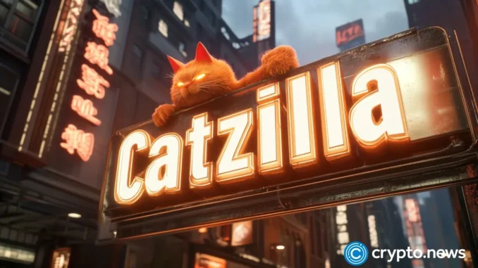 Toncoin holders eye CATZILLA, a memecoin with 15,000% buzz