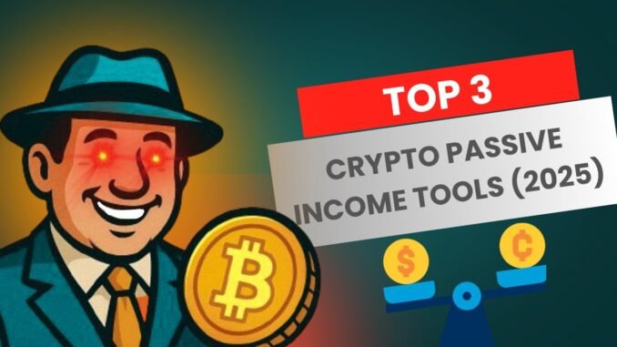 Top 3 Crypto Passive Income Tools for 2025 (Tutorial Guide)