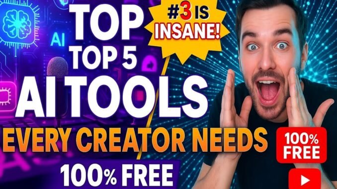 Top 5 Free AI Tools Every YouTuber Needs in 2025 (For Beginners & Pros – #1 Is Genius!)
