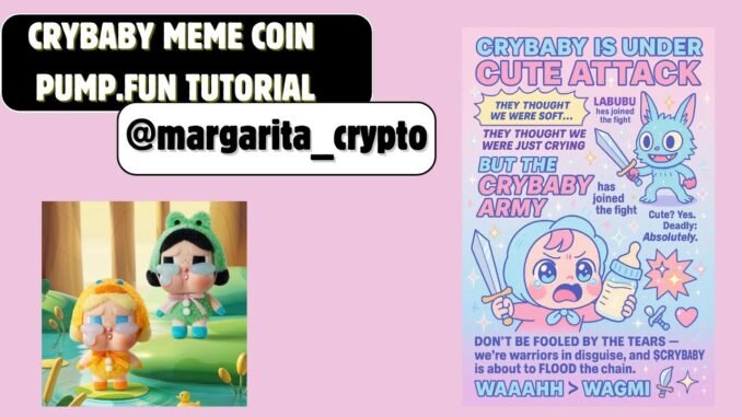 Tutorial creating #crybaby  #memecoin  on #pump.fun