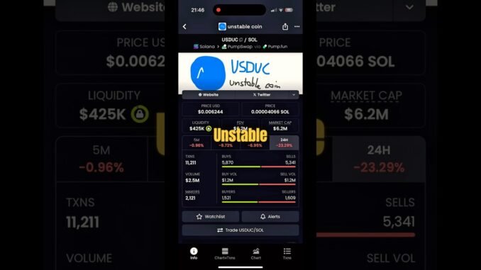 USDUC Unstable Coin: The Surprisingly Stable Memecoin