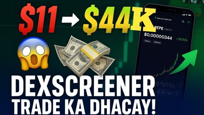 " Ubedel $11 Uga Dhigtay $34,000K Memecoin! | Sirta aan ka helay Dexscreener 😱🔥"